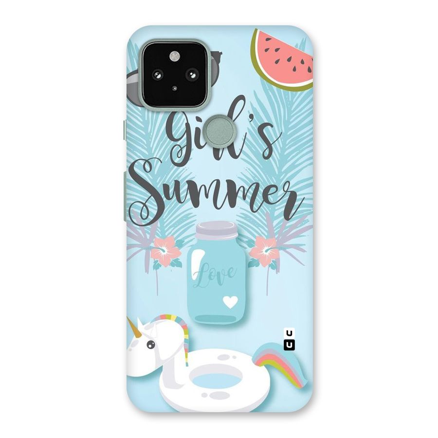 Girls Summer Back Case for Google Pixel 5