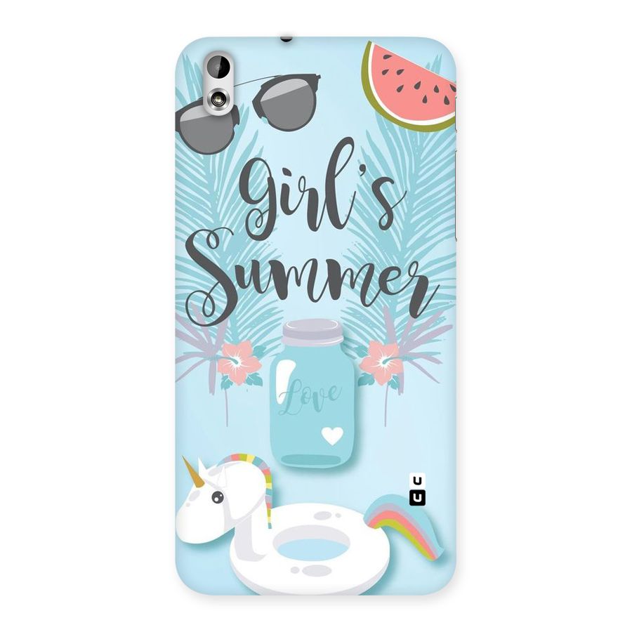 Girls Summer Back Case for HTC Desire 816g