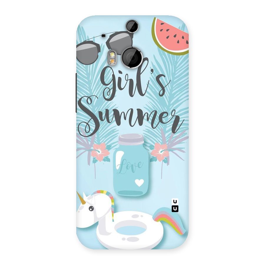 Girls Summer Back Case for HTC One M8