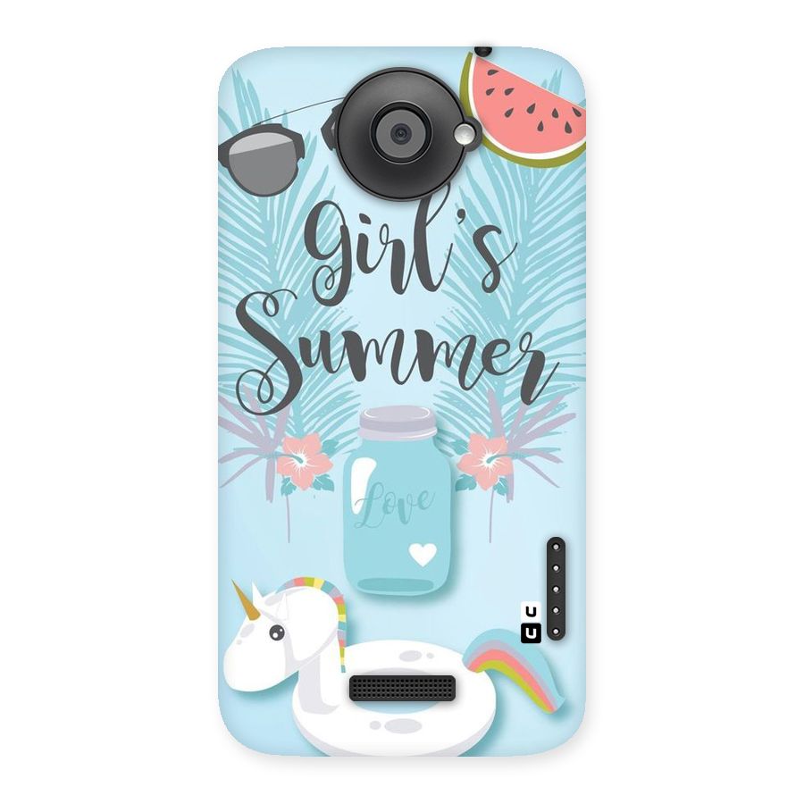 Girls Summer Back Case for HTC One X