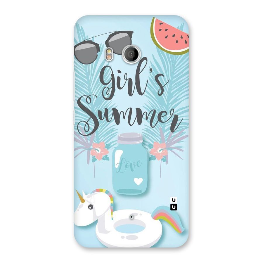Girls Summer Back Case for HTC U11