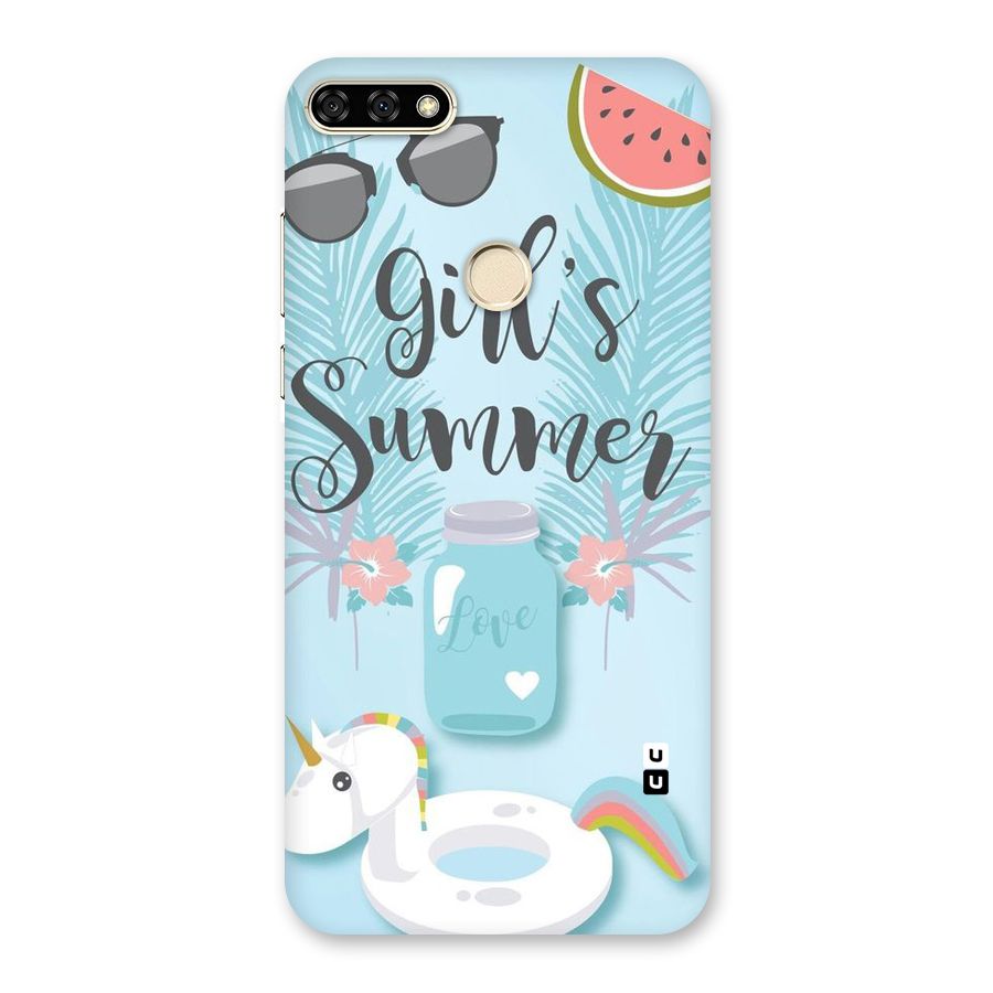 Girls Summer Back Case for Honor 7A