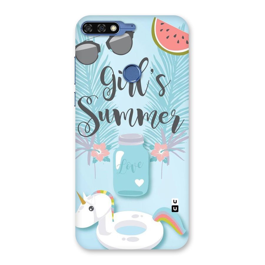 Girls Summer Back Case for Honor 7C