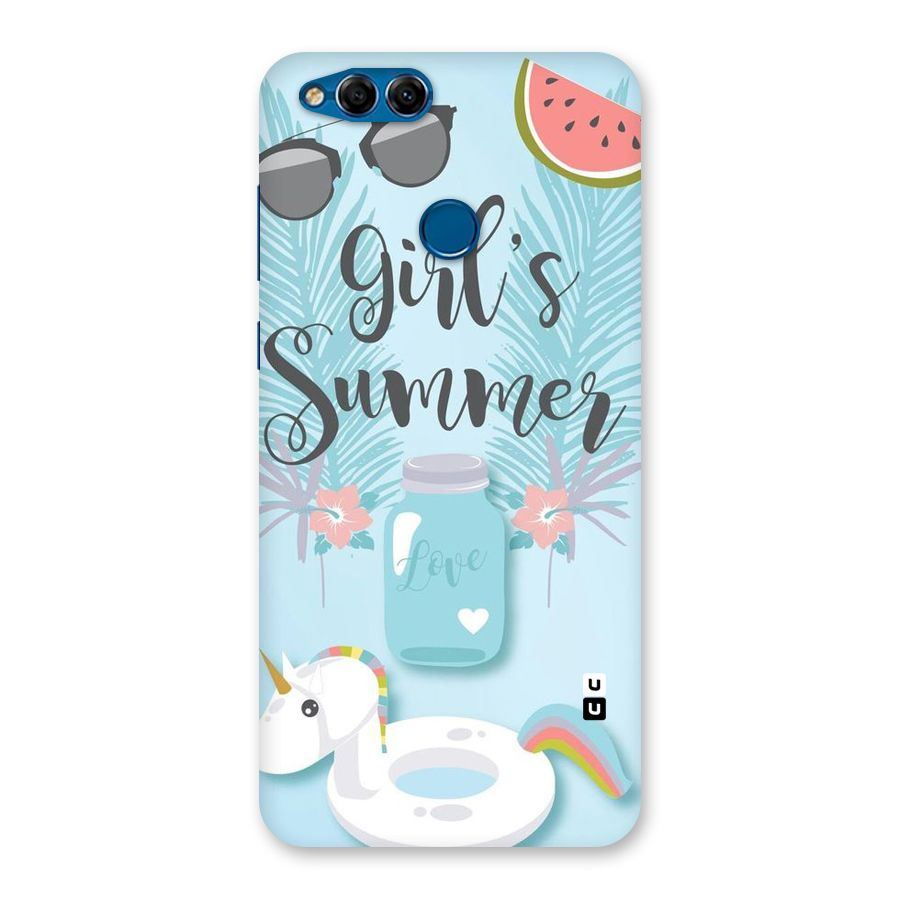Girls Summer Back Case for Honor 7X