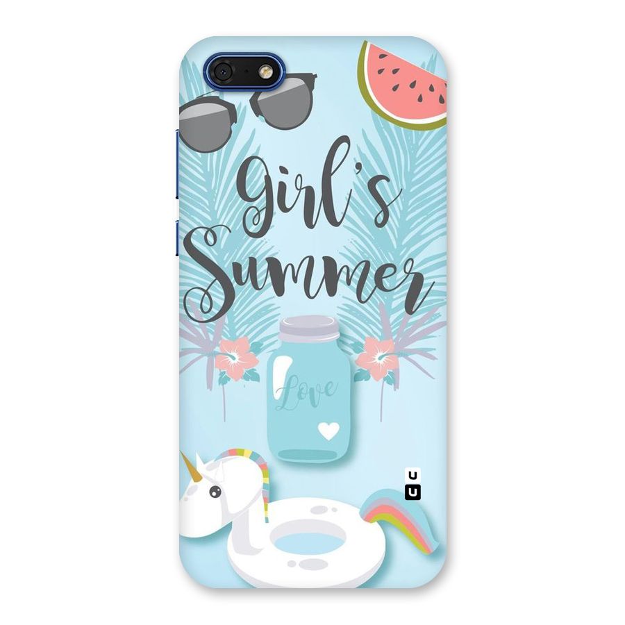 Girls Summer Back Case for Honor 7s
