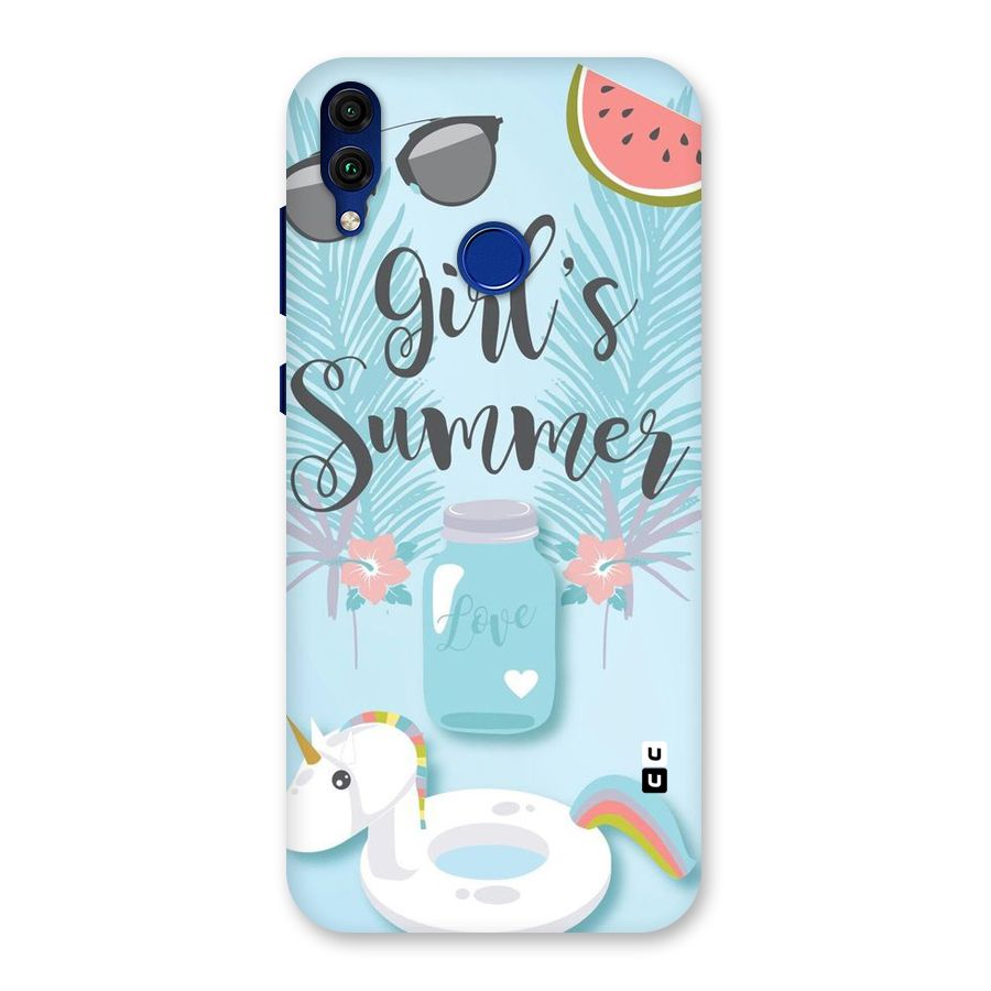 Girls Summer Back Case for Honor 8C