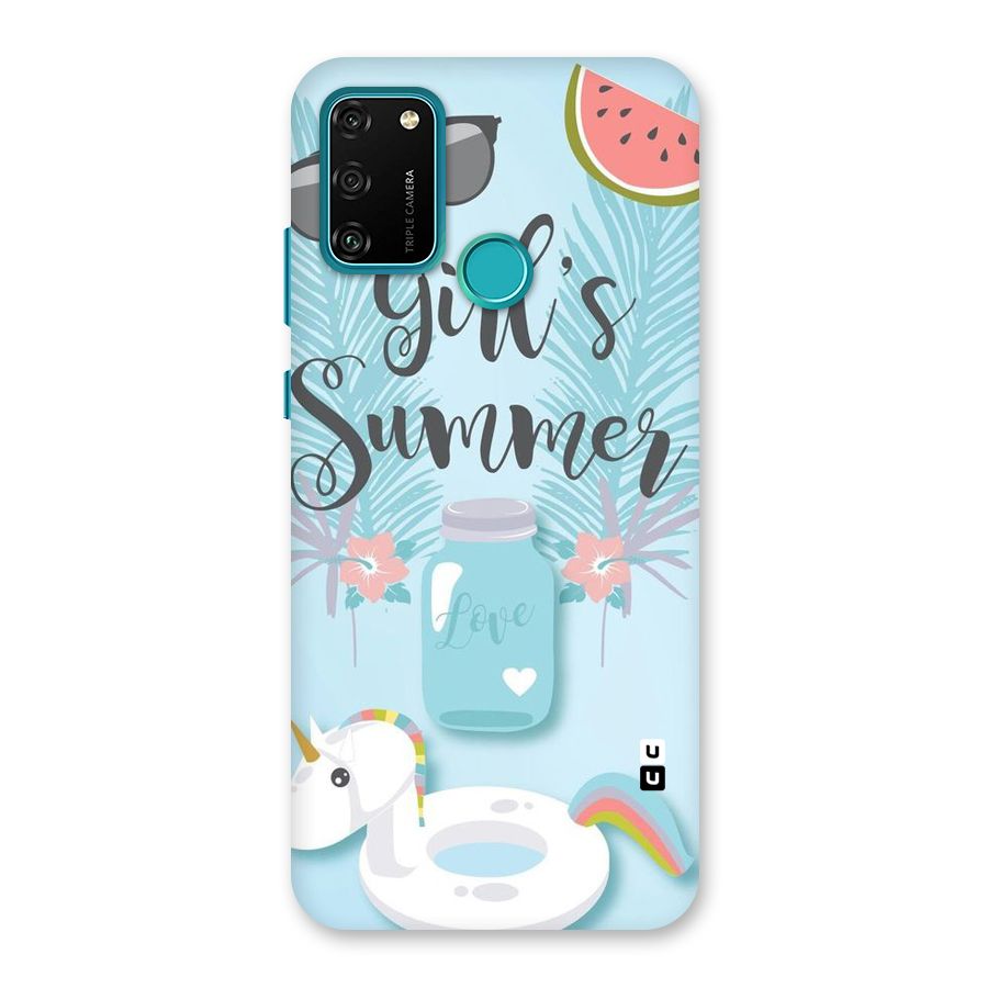 Girls Summer Back Case for Honor 9A