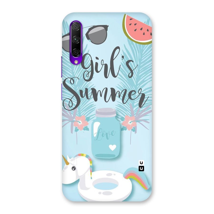 Girls Summer Back Case for Honor 9X Pro