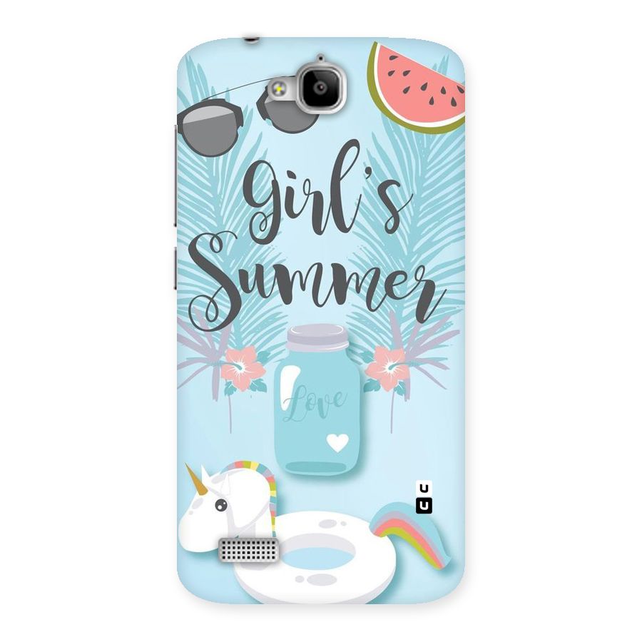 Girls Summer Back Case for Honor Holly