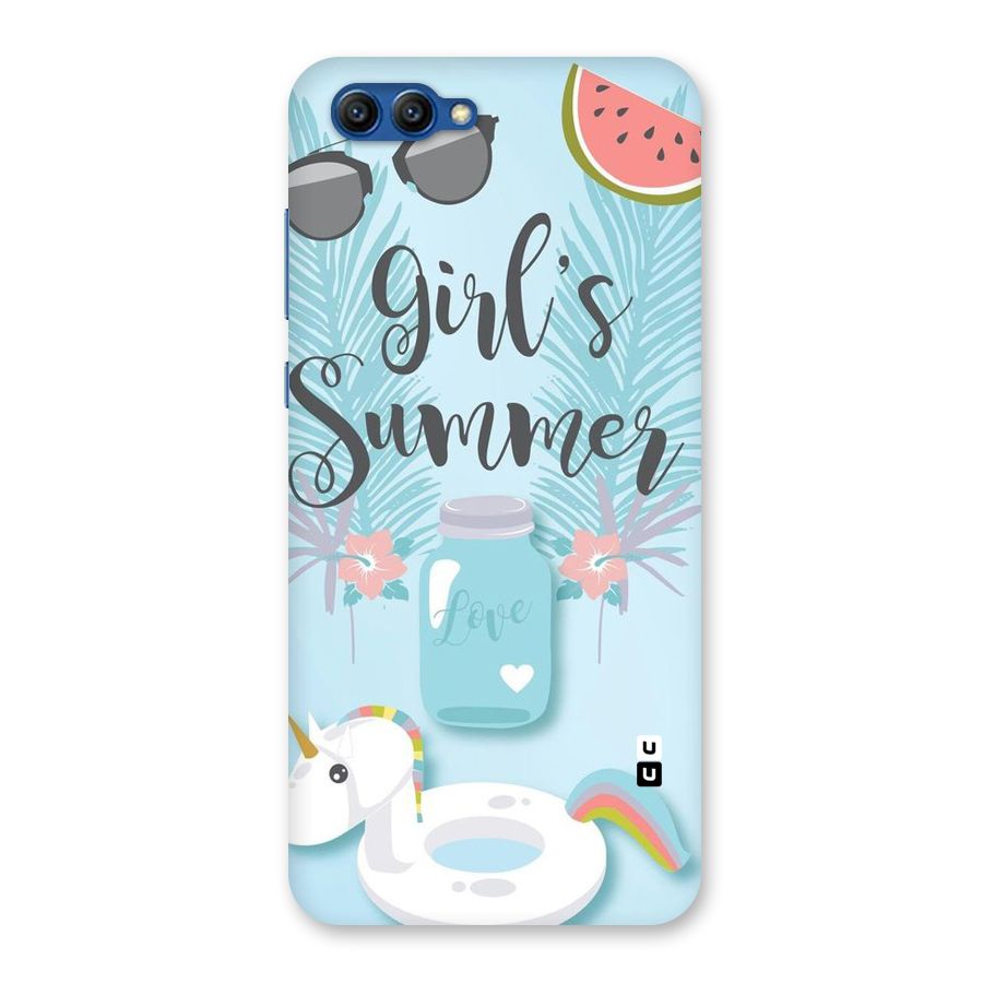 Girls Summer Back Case for Honor View 10