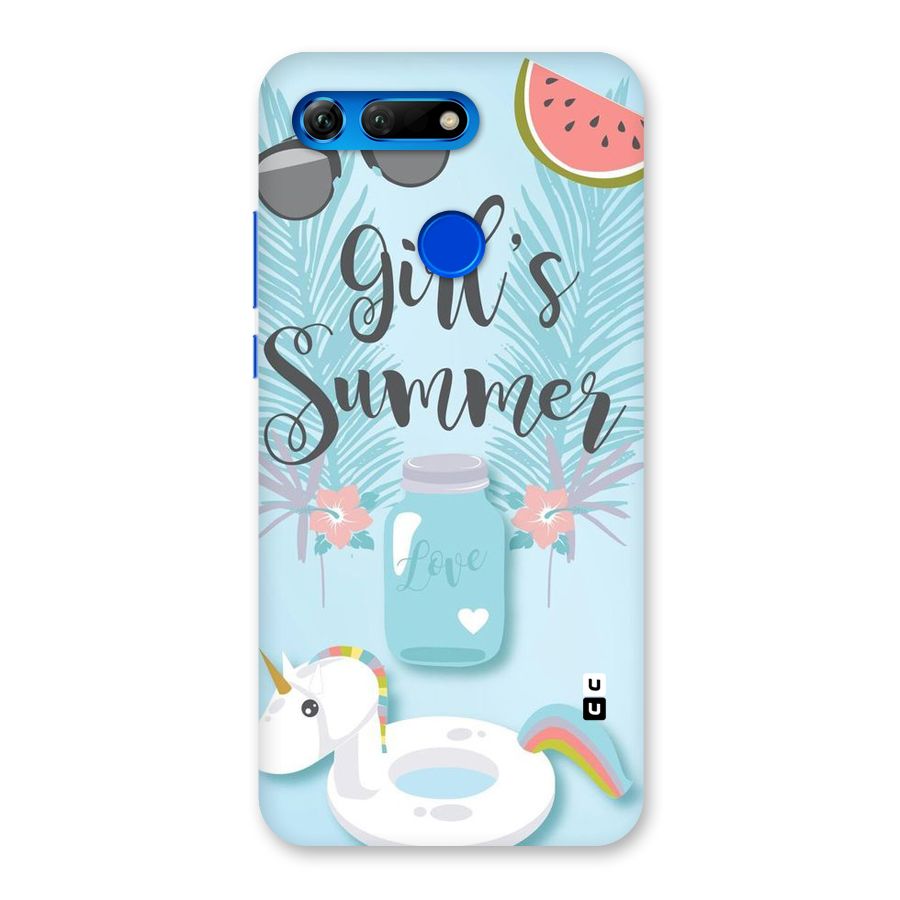 Girls Summer Back Case for Honor View 20