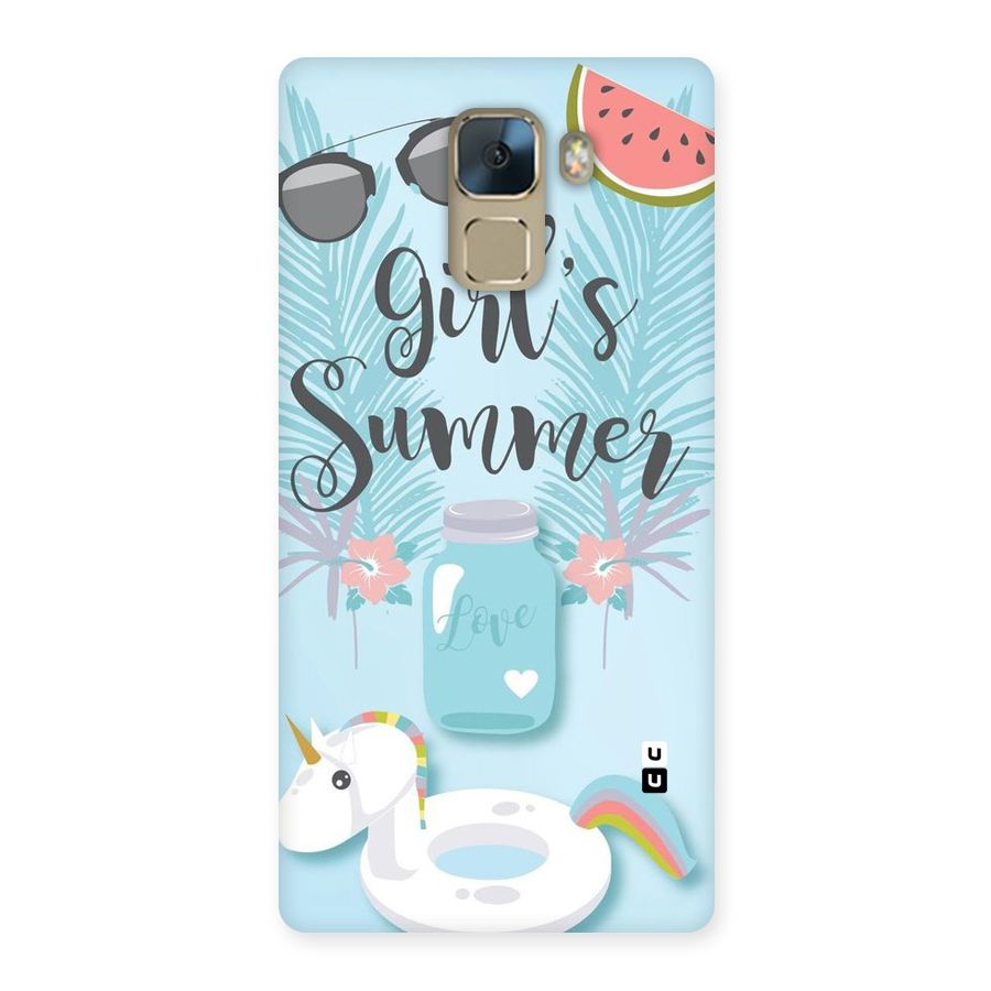 Girls Summer Back Case for Huawei Honor 7