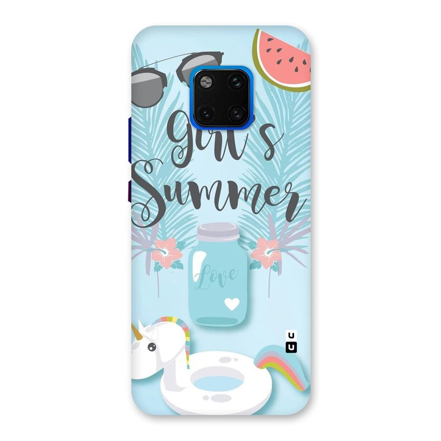 Girls Summer Back Case for Huawei Mate 20 Pro