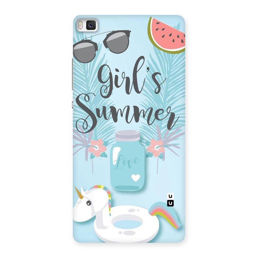 Girls Summer Back Case for Huawei P8