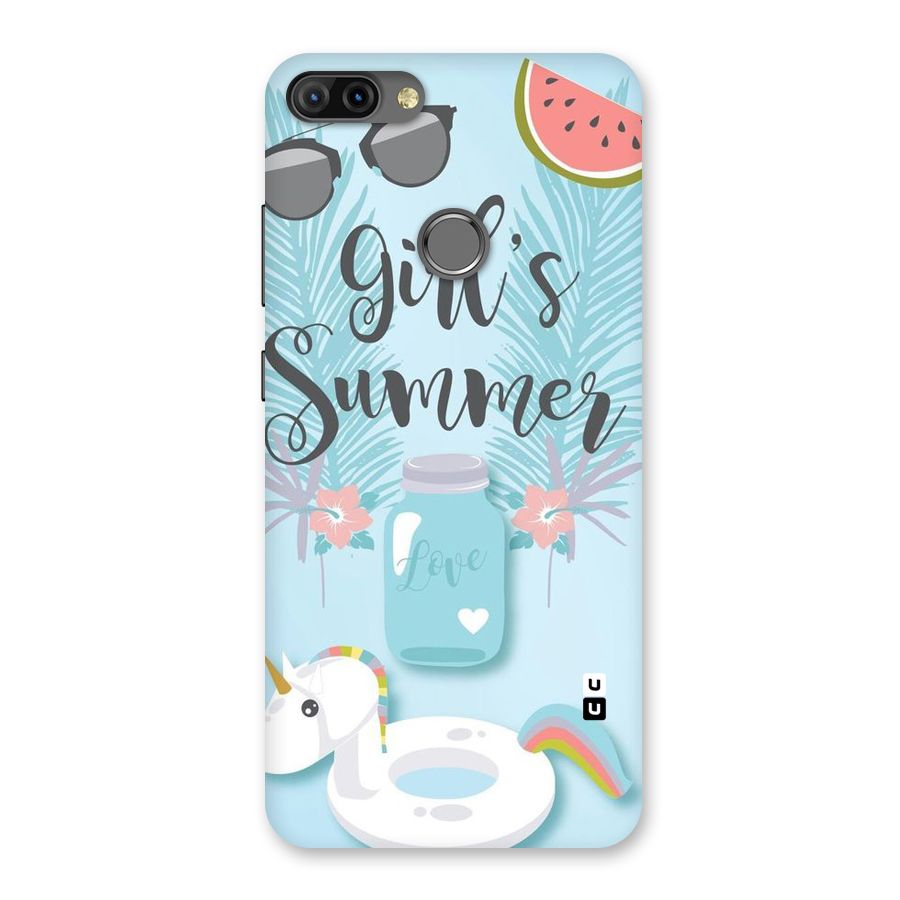Girls Summer Back Case for Infinix Hot 6 Pro
