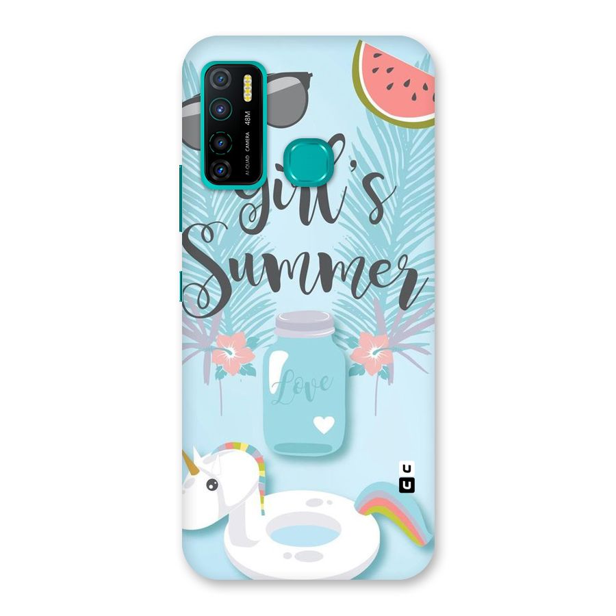 Girls Summer Back Case for Infinix Hot 9 Pro