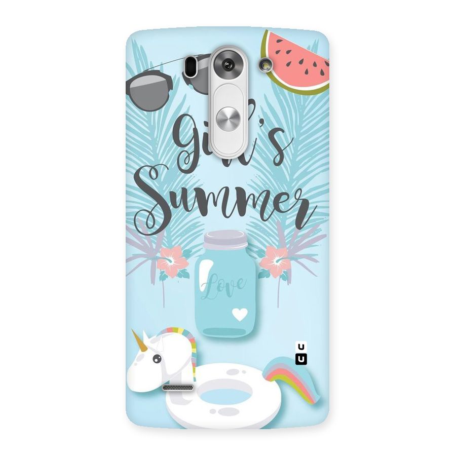 Girls Summer Back Case for LG G3 Beat