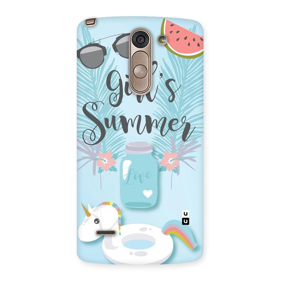 Girls Summer Back Case for LG G3 Stylus