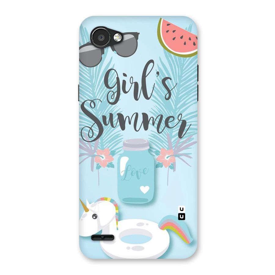 Girls Summer Back Case for LG Q6