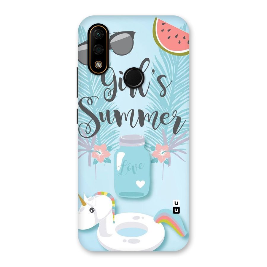 Girls Summer Back Case for Lenovo A6 Note