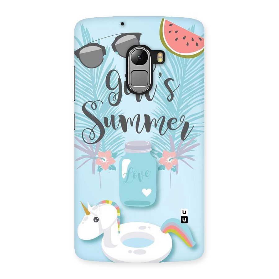 Girls Summer Back Case for Lenovo K4 Note