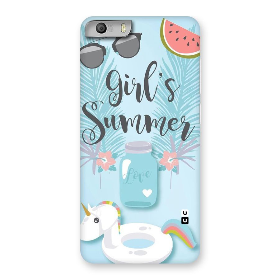 Girls Summer Back Case for Micromax Canvas Knight 2