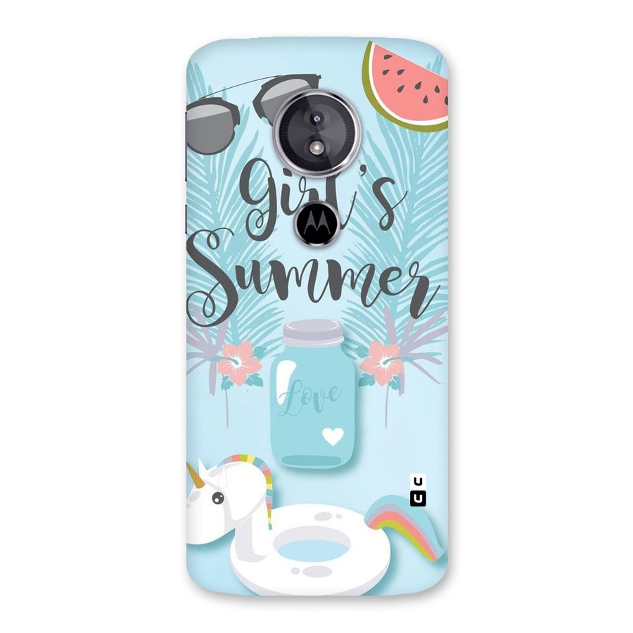 Girls Summer Back Case for Moto E5