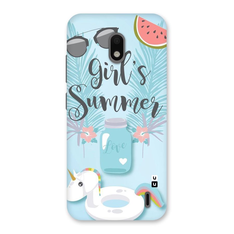 Girls Summer Back Case for Nokia 2.2