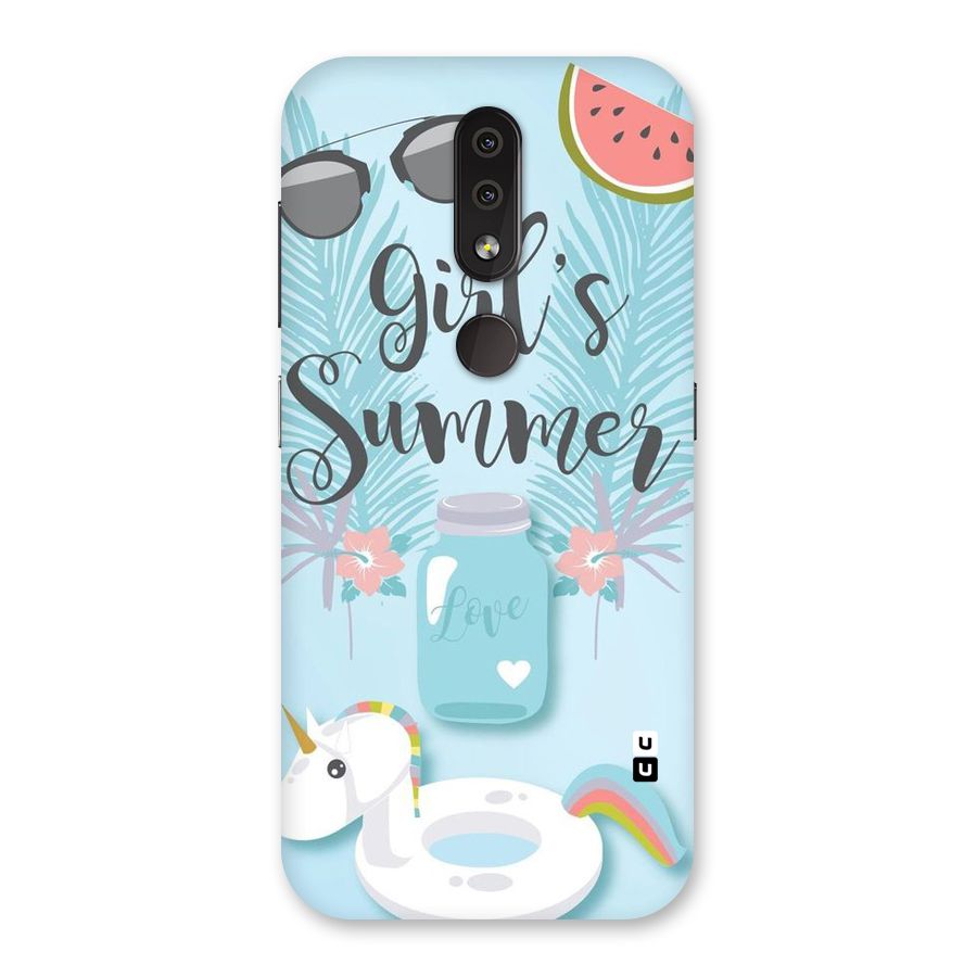 Girls Summer Back Case for Nokia 4.2