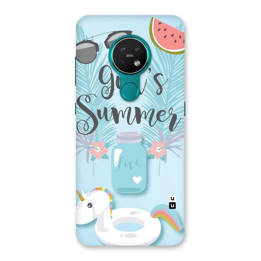 Girls Summer Back Case for Nokia 7.2