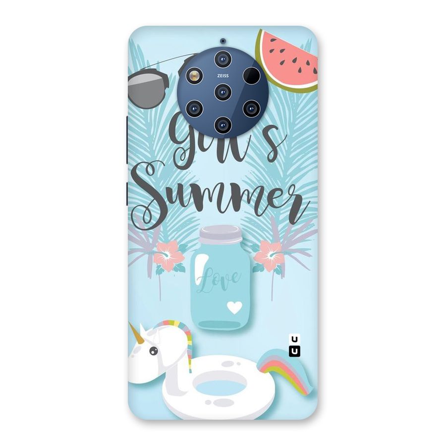 Girls Summer Back Case for Nokia 9 PureView