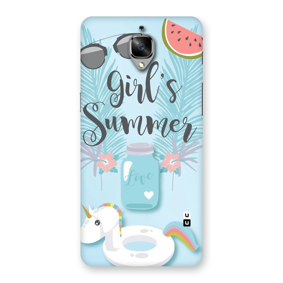 Girls Summer Back Case for OnePlus 3T