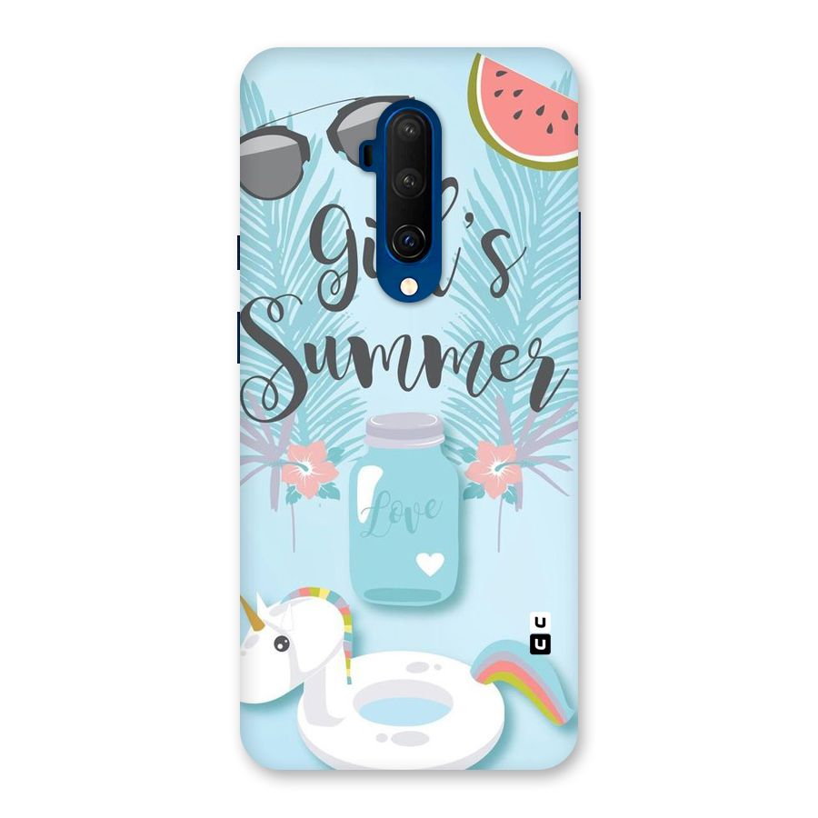 Girls Summer Back Case for OnePlus 7T Pro