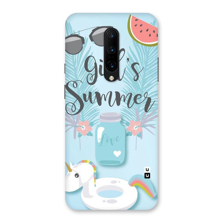 Girls Summer Back Case for OnePlus 7 Pro