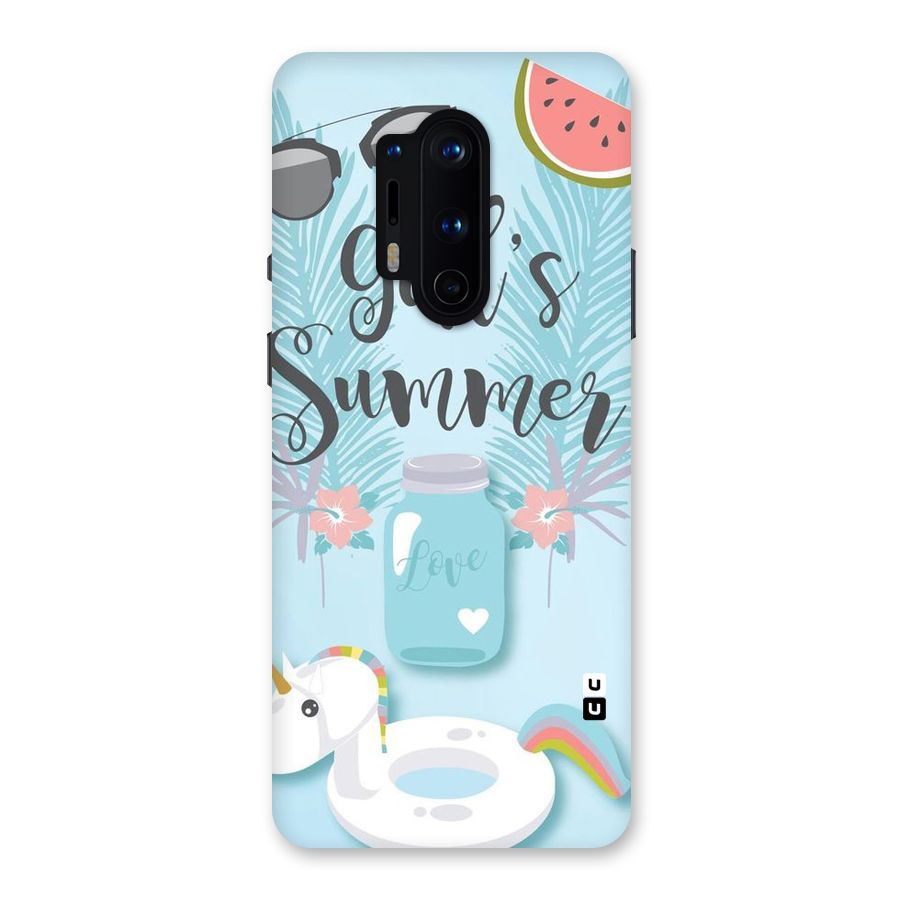 Girls Summer Back Case for OnePlus 8 Pro