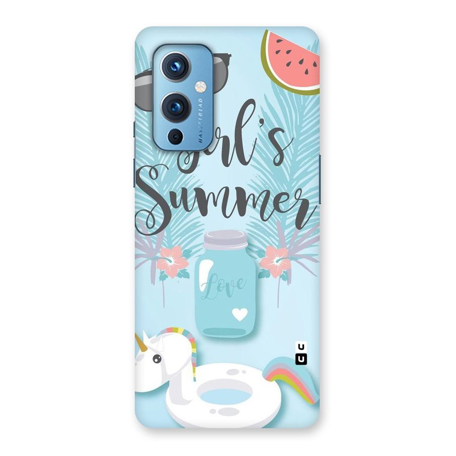 Girls Summer Back Case for OnePlus 9