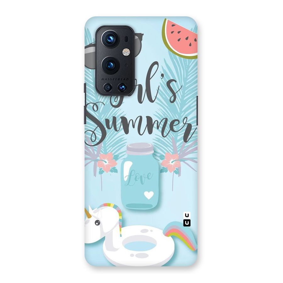 Girls Summer Back Case for OnePlus 9 Pro