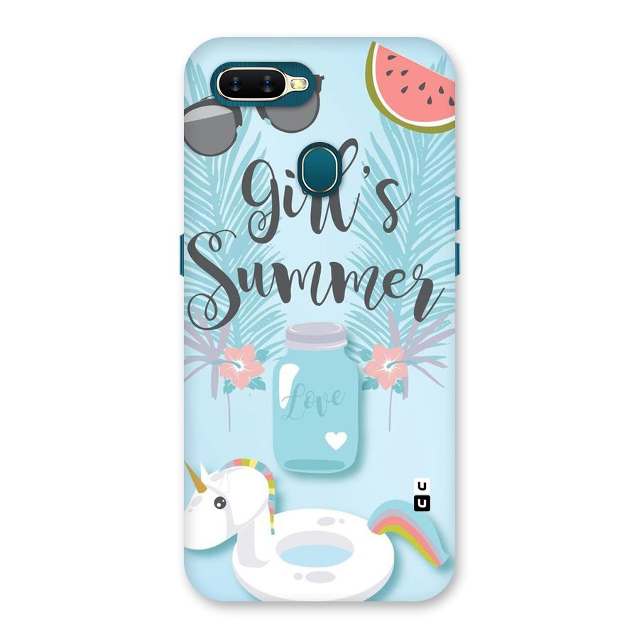 Girls Summer Back Case for Oppo A11k