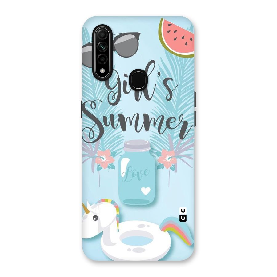 Girls Summer Back Case for Oppo A31
