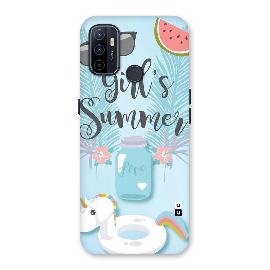 Girls Summer Back Case for Oppo A32