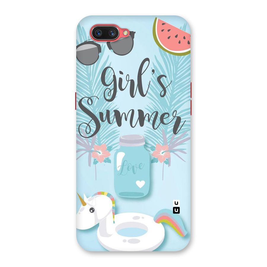 Girls Summer Back Case for Oppo A3s