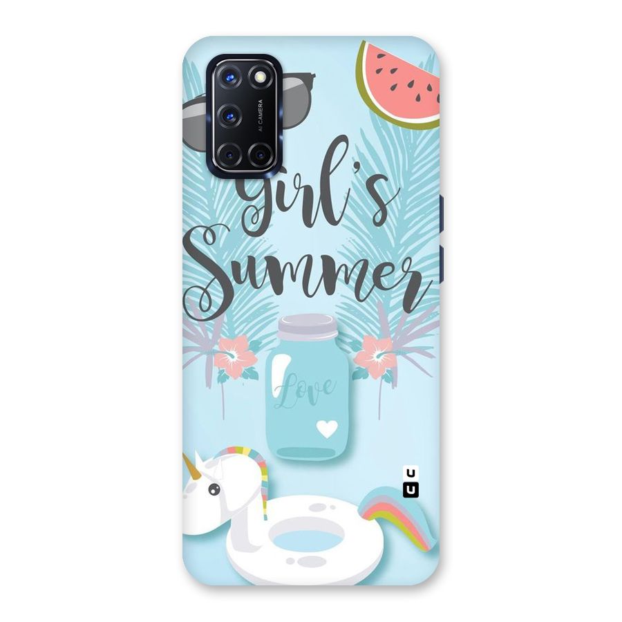 Girls Summer Back Case for Oppo A52