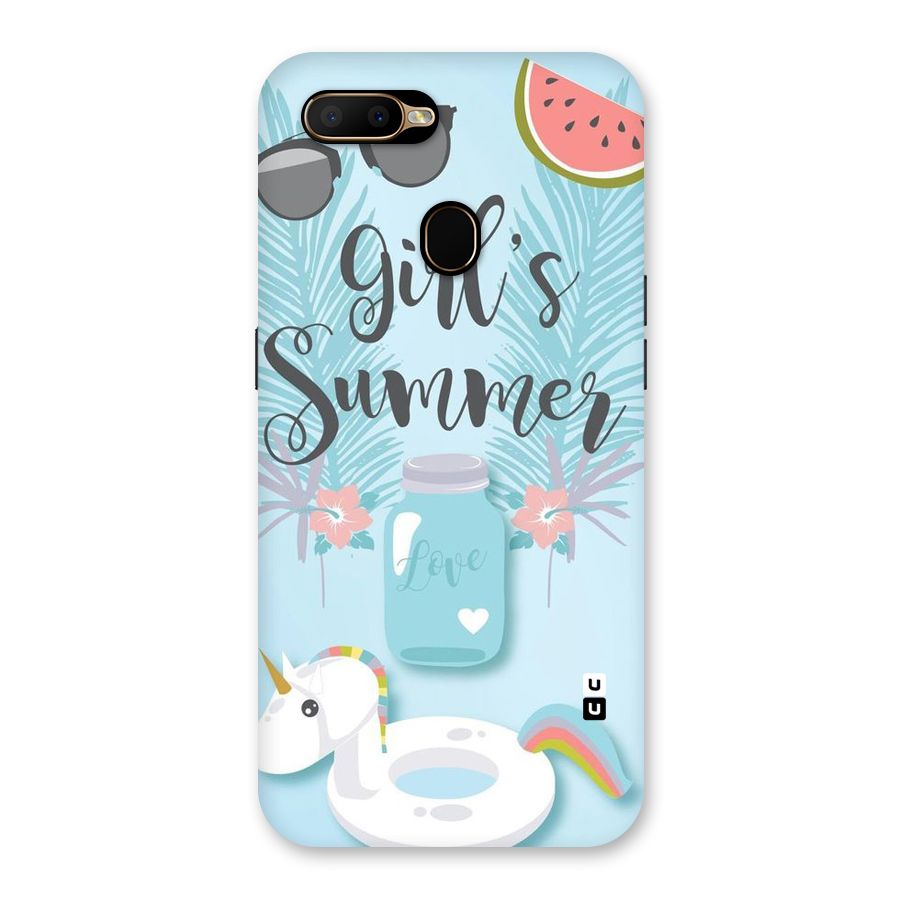 Girls Summer Back Case for Oppo A5s