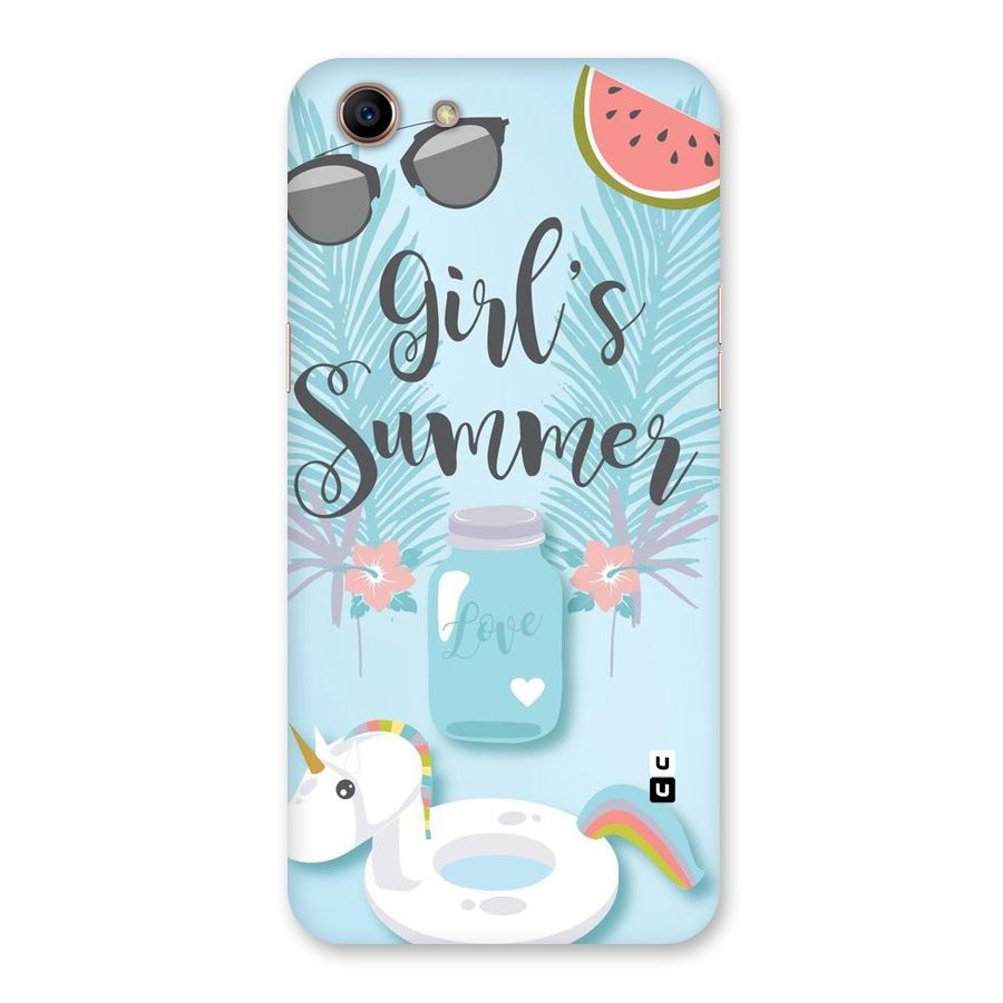 Girls Summer Back Case for Oppo A83 (2018)