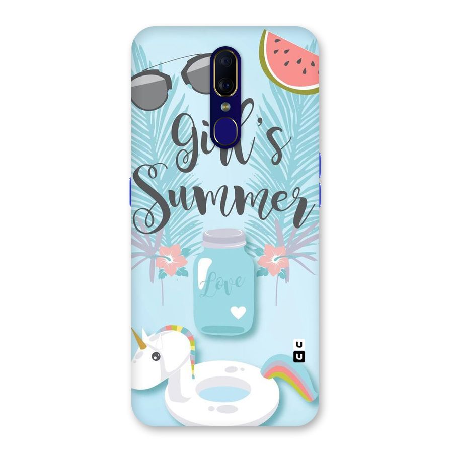 Girls Summer Back Case for Oppo F11