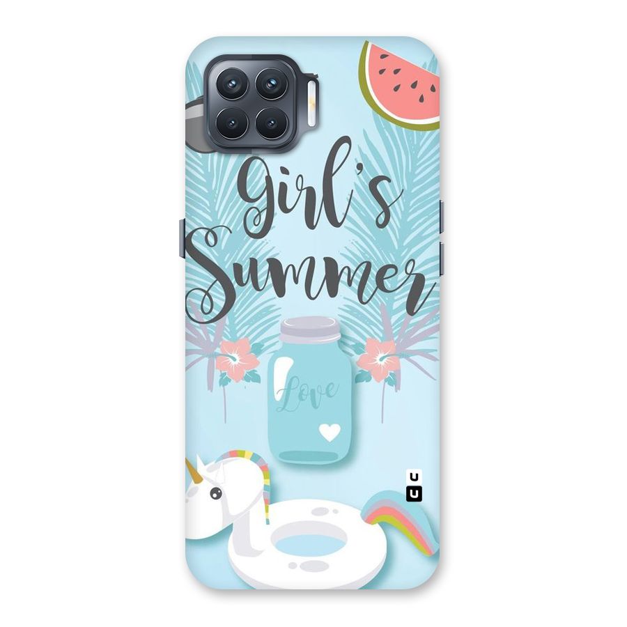 Girls Summer Back Case for Oppo F17 Pro