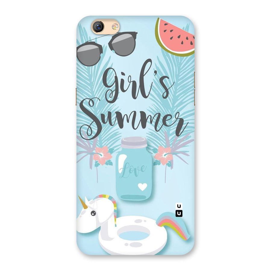 Girls Summer Back Case for Oppo F3 Plus