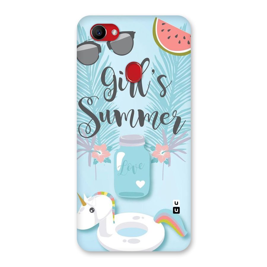 Girls Summer Back Case for Oppo F7