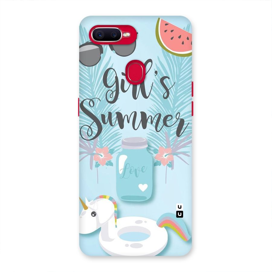 Girls Summer Back Case for Oppo F9 Pro