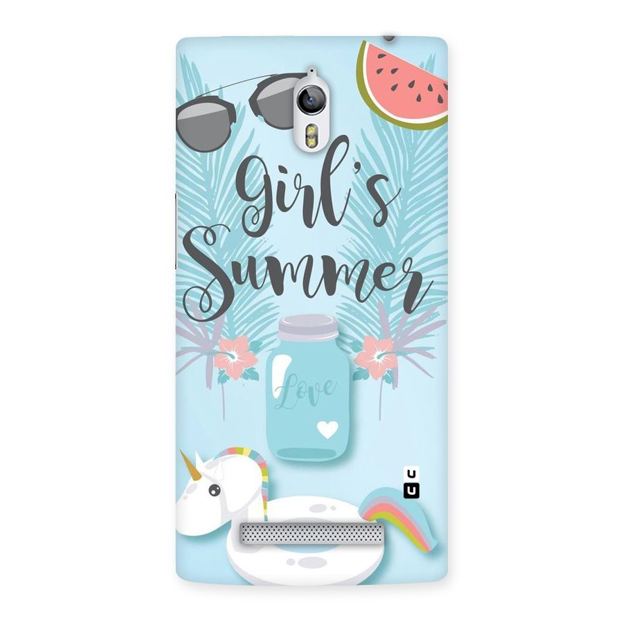 Girls Summer Back Case for Oppo Find 7